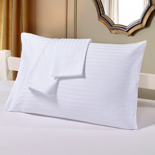 Plain Cotton Hotel Micro Pillow Cover, Technics : Machine Made