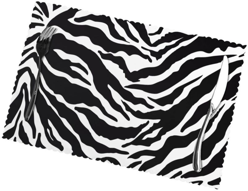 Cotton Zebra Print Mats, Shape : Rectangular
