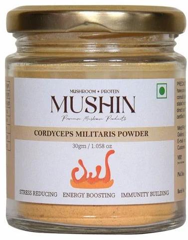 Mushin Cordyceps Militaris Mushroom Powder For Stress Reducing, Energy Boosting, Immunity Building