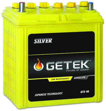 GETEK gts 40 automotive battery, for Industrial Use, Feature : Long Life, Fast Chargeable