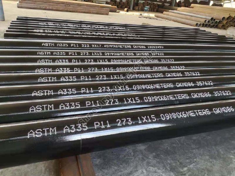 Round A335p11 Alloy Steel Pipe, For Food Products