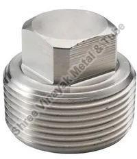 Silver Polished Mild Steel Plug, Shape : Round