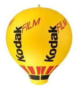 Plain Printed HDPE Hot Air Balloon, Color : White