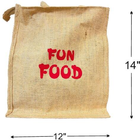 Printed Jute Promotional Bags, Strap Type : Double Handle, Padded Strap