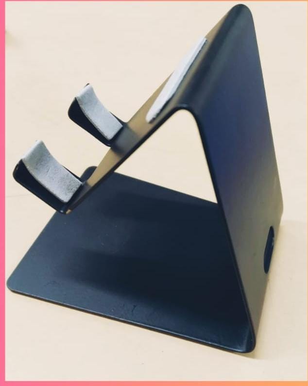 Polished Metal Mobile Stands, Packaging Type : Paper Box