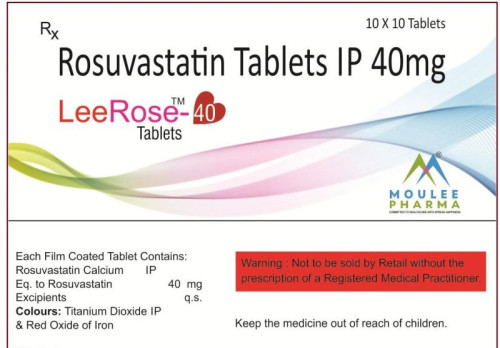 Rosuvastatin Tablets Ip 40mg, Packaging Type : Alu-alu