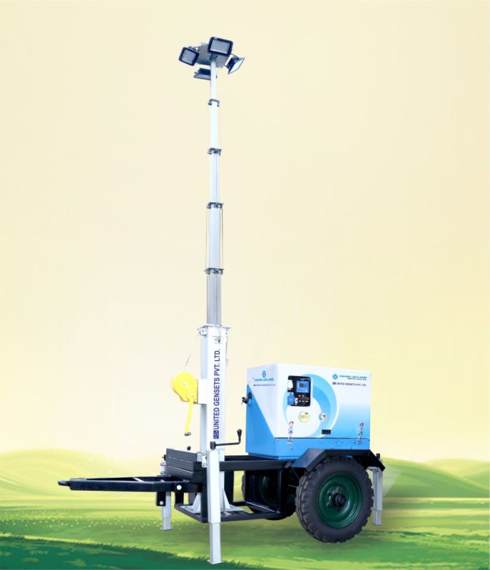 10 KVA Mobile Lighting Tower for Sports Ground