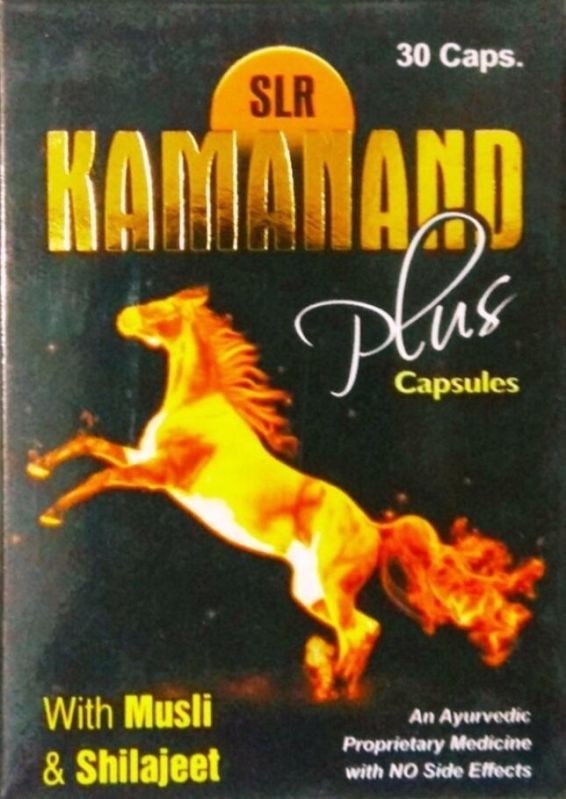 Krishna Herbals Kamanand Plus Capsule, Packaging Type : Box packing