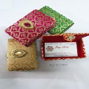 Embroidered Velvet Jewellery Box, Shape : Rectangular