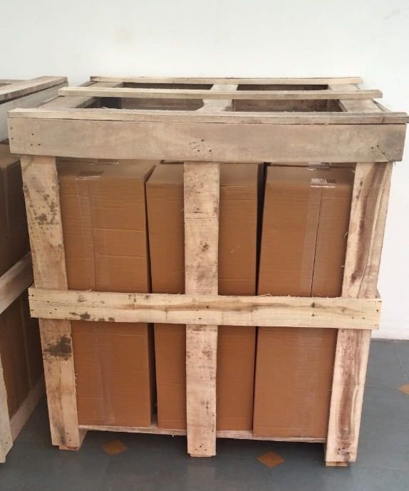 Brown Rectangular Industrial Wooden Crates, for Storage