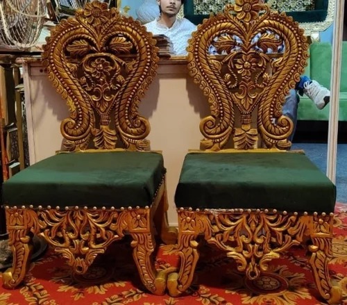 Polished Wedding Throne Wooden Chairs