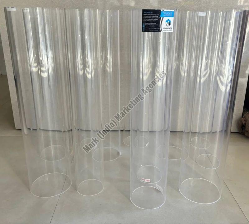 Transparent Acrylic Glass Tube, for Industrial, Shape : Round