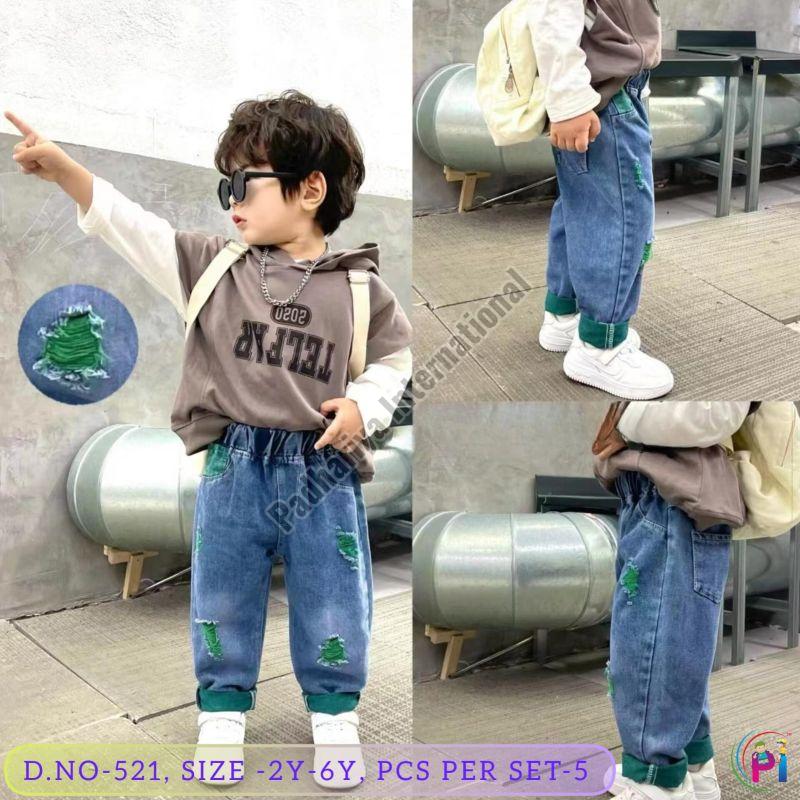Fancy Kids Boys Denim Jeans, Age : 2-6 Years