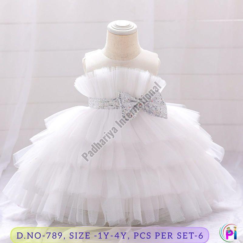 Fancy Net Kids Girls Party Wear Frock