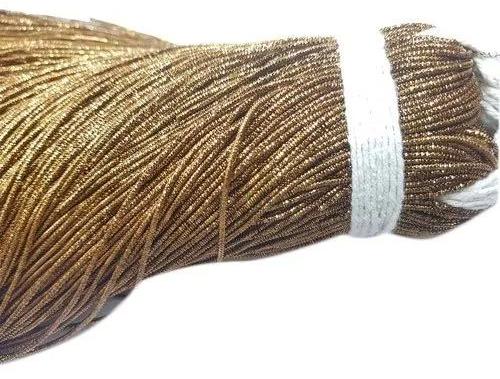 Golden Medium Zardozi Lambi Salai Thread, for Textile Industry