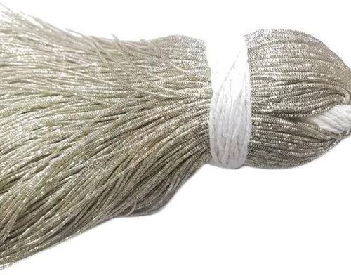 Polyester Bullion Nakshi Zari Thread, for Textile Industry, Color : Silver