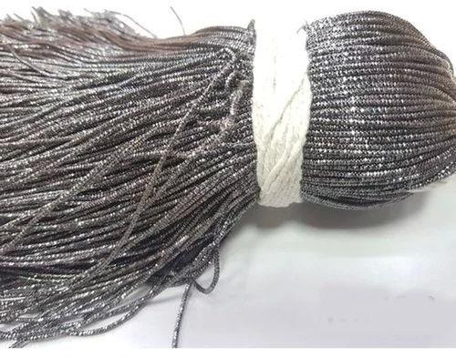 Polyester Dark Grey Zari Thread, for Textile Industry