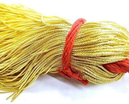 Polyester Yellow Dapka Zari Thread, for Textile Industry