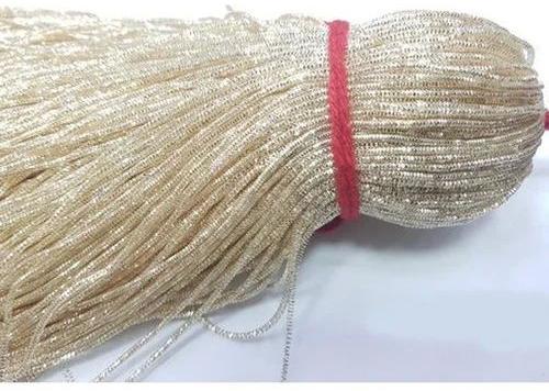 Silk Dabka Zari Thread, for Textile Industry, Color : Cream