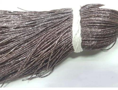 Steel Grey Lambi Salai Zari Nakshi Thread