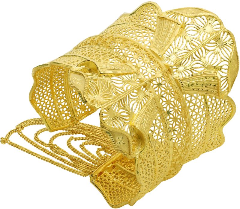 Radiant Filigree Cuff Forming Kada, Gender : Female