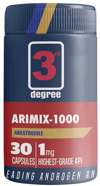 3rd Degree Arimix-1000 Capsules, for Muscle Building