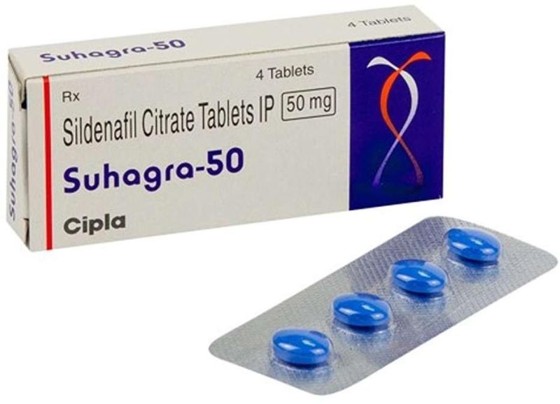 Suhagra 50mg Tablets for Erectile Dysfunction