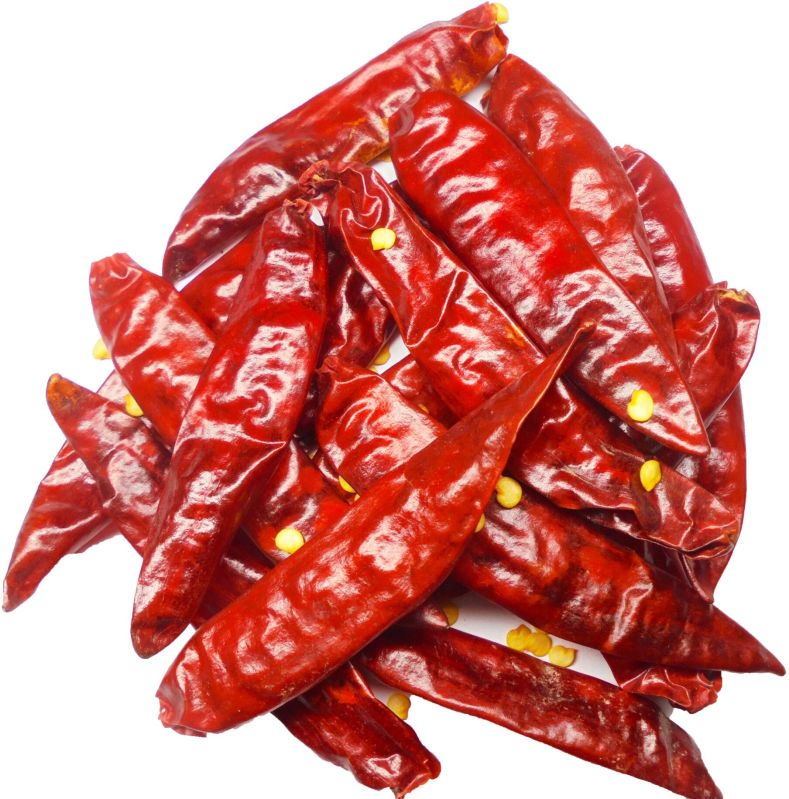 Solid Raw Common Dry Red Chilli, For Spices, Cooking, Grade Standard : Food Grade