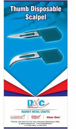 DMC SS PP Thumb Disposable Scalpel for Hospital