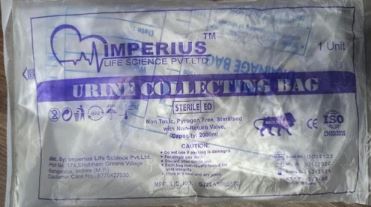 Printed Urine Collection Bag, Technics : Machine Made