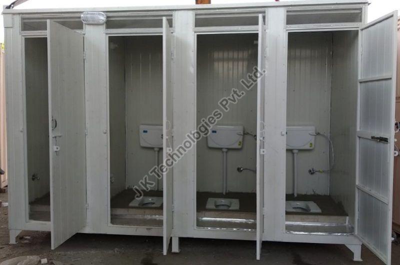 JKT Steel Polished Modular Toilet, for Commercial Use, Domestic Use