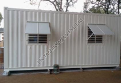Rectangular Polished Aluminium Site Cabin, Feature : Easily Assembled, Fine Finishing