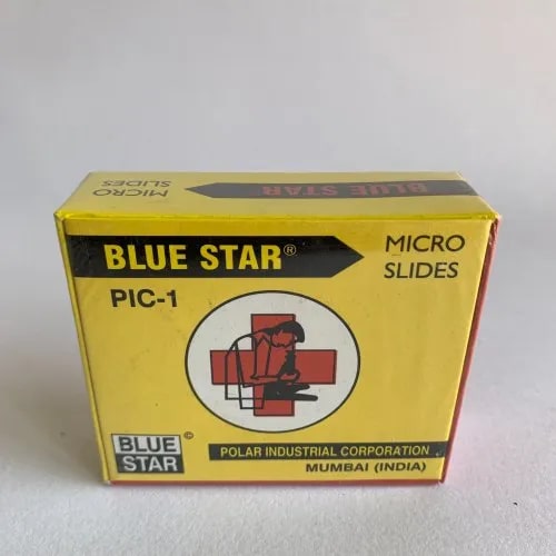 Paper Blue Star Slide Box for Laboratory