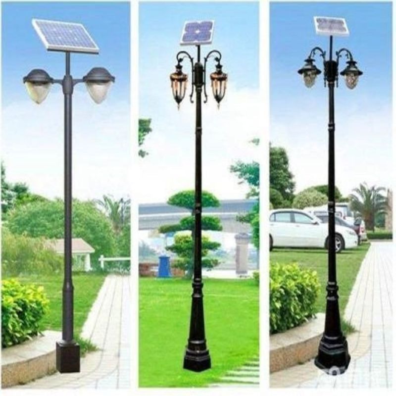 Coated Mild Steel Solar Decorative Poles for Public Use