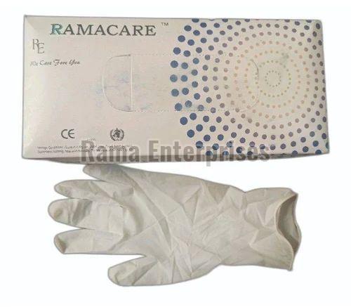 Plain Disposable Latex Examination Gloves for Hospitals