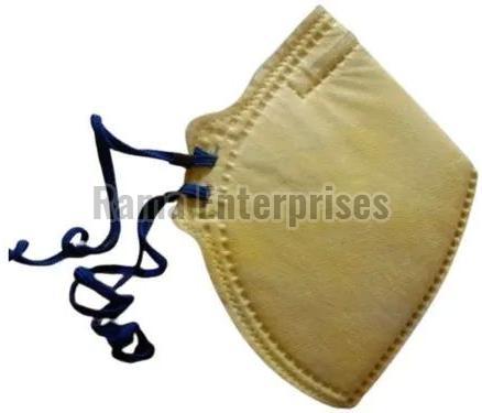 Plain Non Woven Yellow N95 Face Mask for Hospitals, Clinics