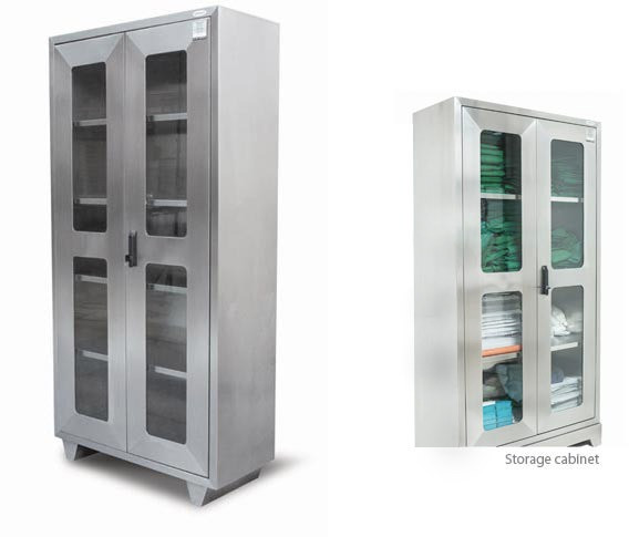 Polished Silver Stainless Steel Cleanroom Cabinet, Length : 6inch, 5inch
