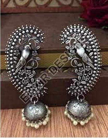 Silver Oxidized Artificial Earrings, Packaging Type : Plastic Box