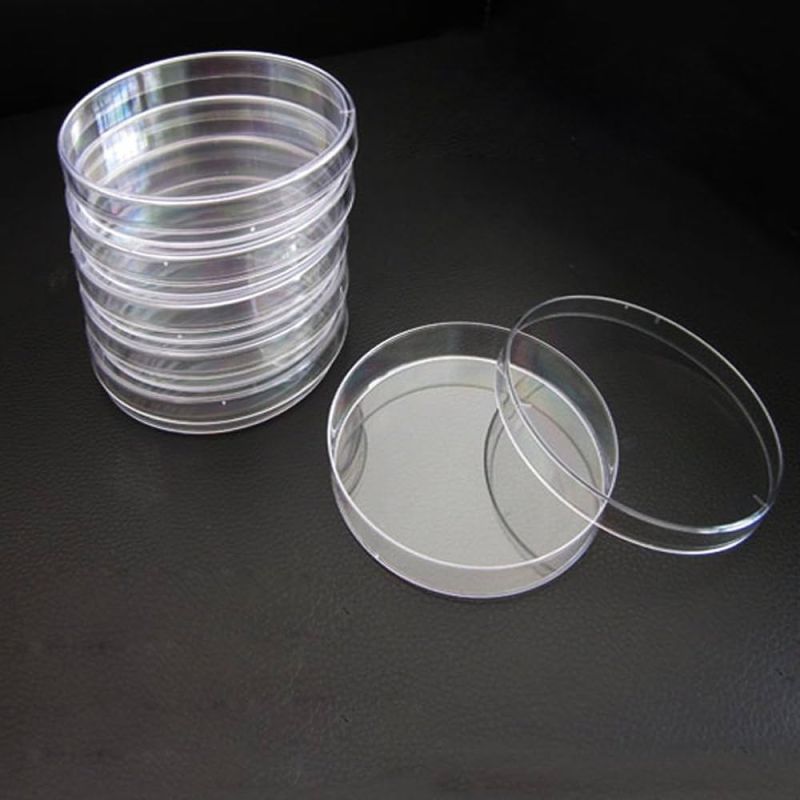 Polished Plastic Petri Dish Disposable, Shape : Round