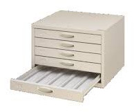 Plain Plastic Slide Storage Cabinets, Color : White