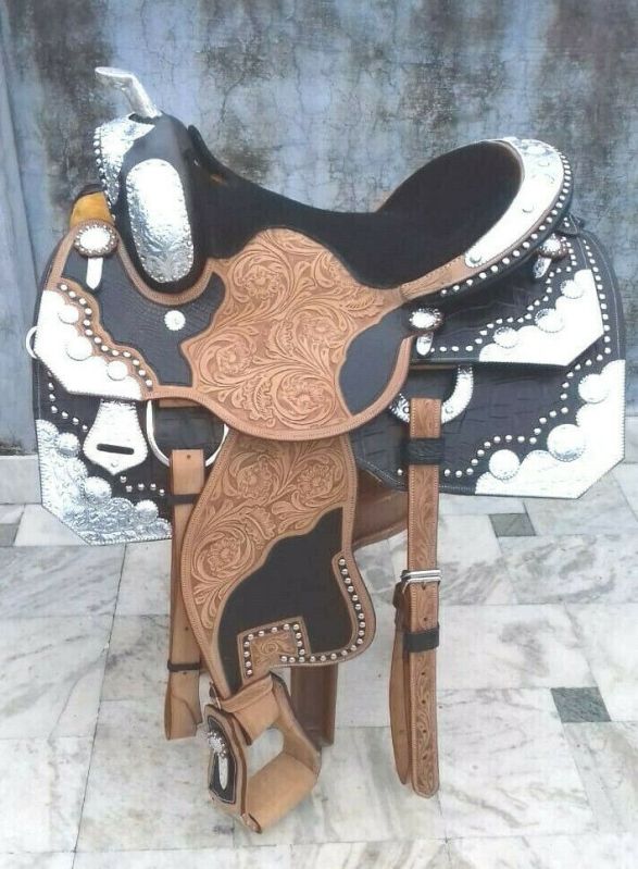 Western Saddles, Color : Brown, White