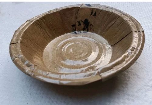 6.5 inch Brown Paper Disposable Bowl for Food Serving