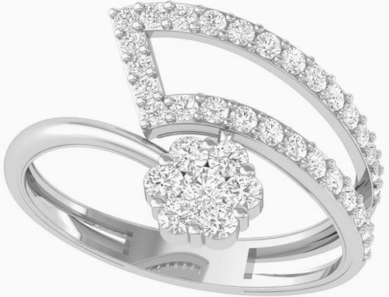 Sterling Silver 92.5 diamond rings Adjustable