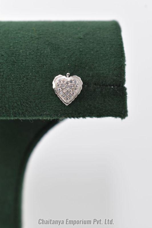 Heart Shape Sterling Silver Earrings