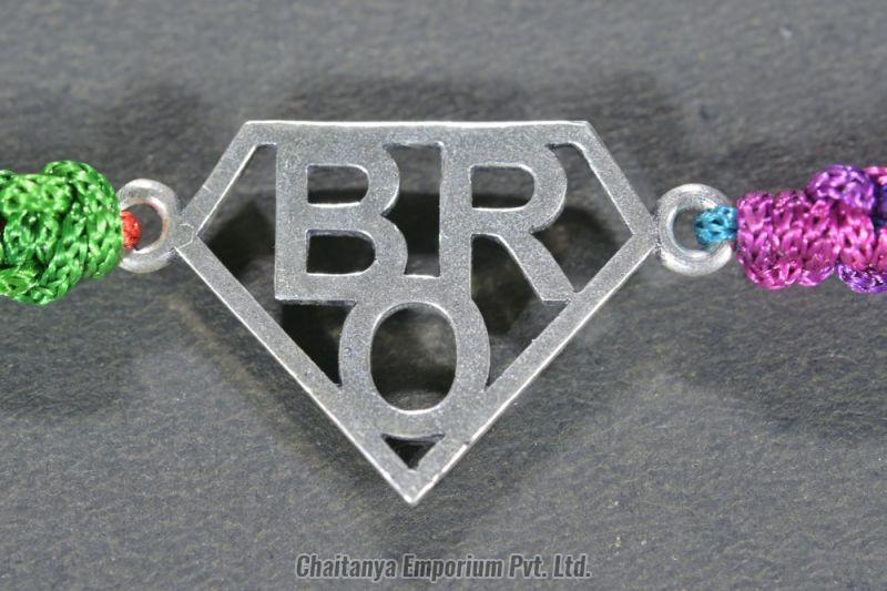 Bro Design Silver Rakhi