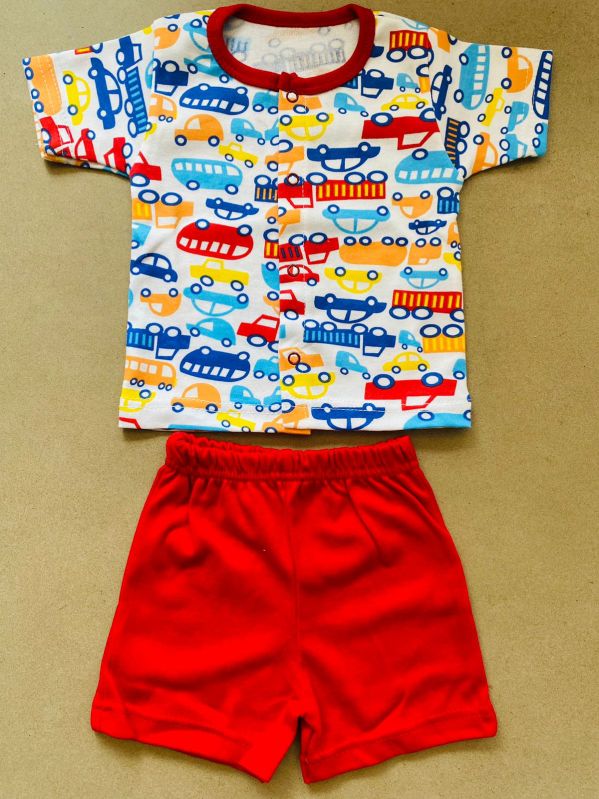 Baby T-Shirt & Half Pant Set, Age Group : 0-3 Months