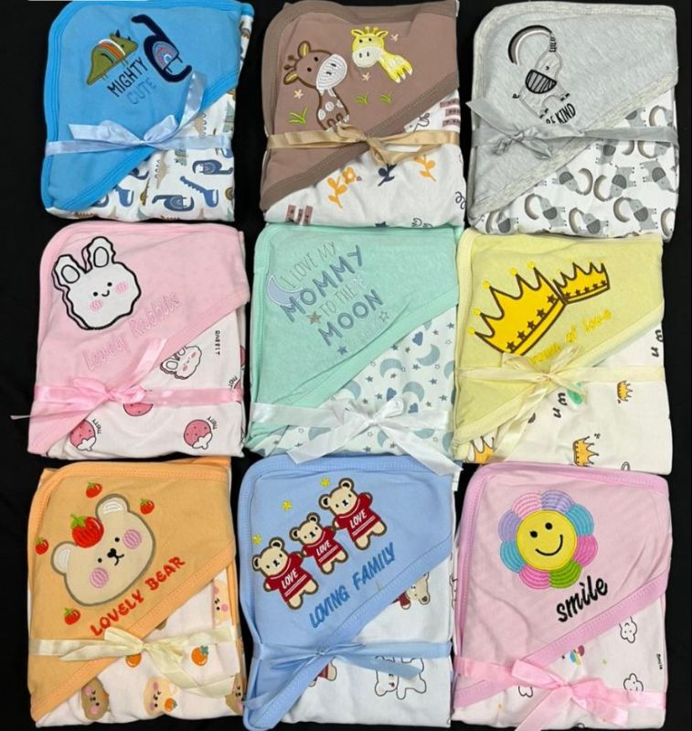 Cotton Printed Newborn Baby Blanket for Gifting Purpose