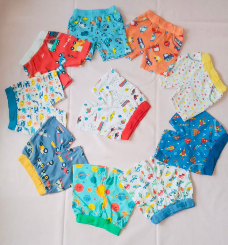 Cotton Printed Baby Boy Shorts, Packaging Type : Plastic Bag