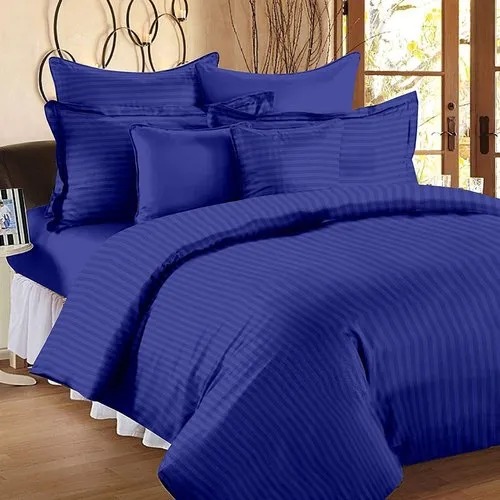 Blue Plain Hotel Bed Sheet