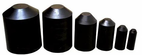 Black Heat Shrinkable End Cap for Industrial Use